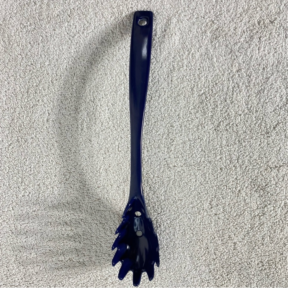 Vintage Machi Melamine MC-730 Navy Blue Pasta Cooking Spoon Server Spoon